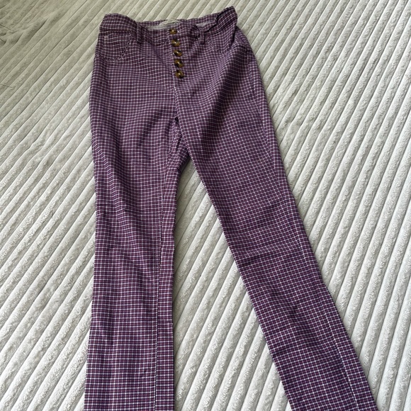 Urban Outfitters Pants - Urban Outfitters Plaid High-waisted Skinny Stretch Pants